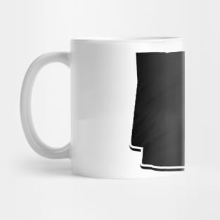 Black Arkansas Outline Mug